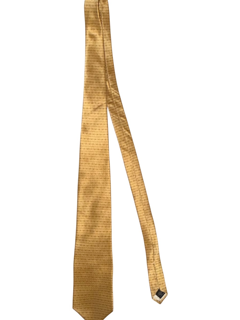 Classic Textured Gold Neck Tie - Men's Formal Accessory